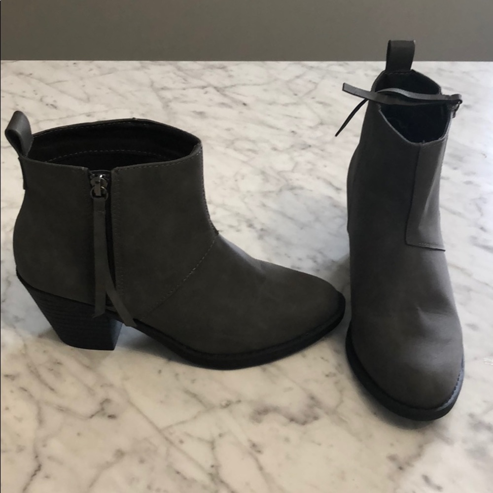 Grey booties